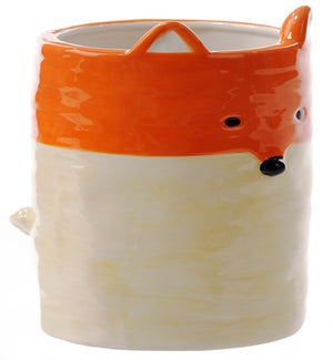 Lrg Cer Fox Vase