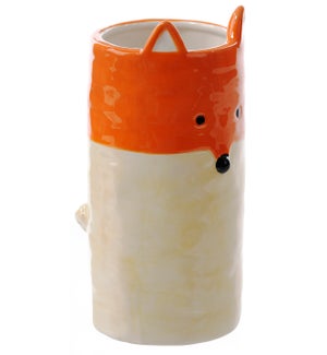 Lrg Cer Fox Vase