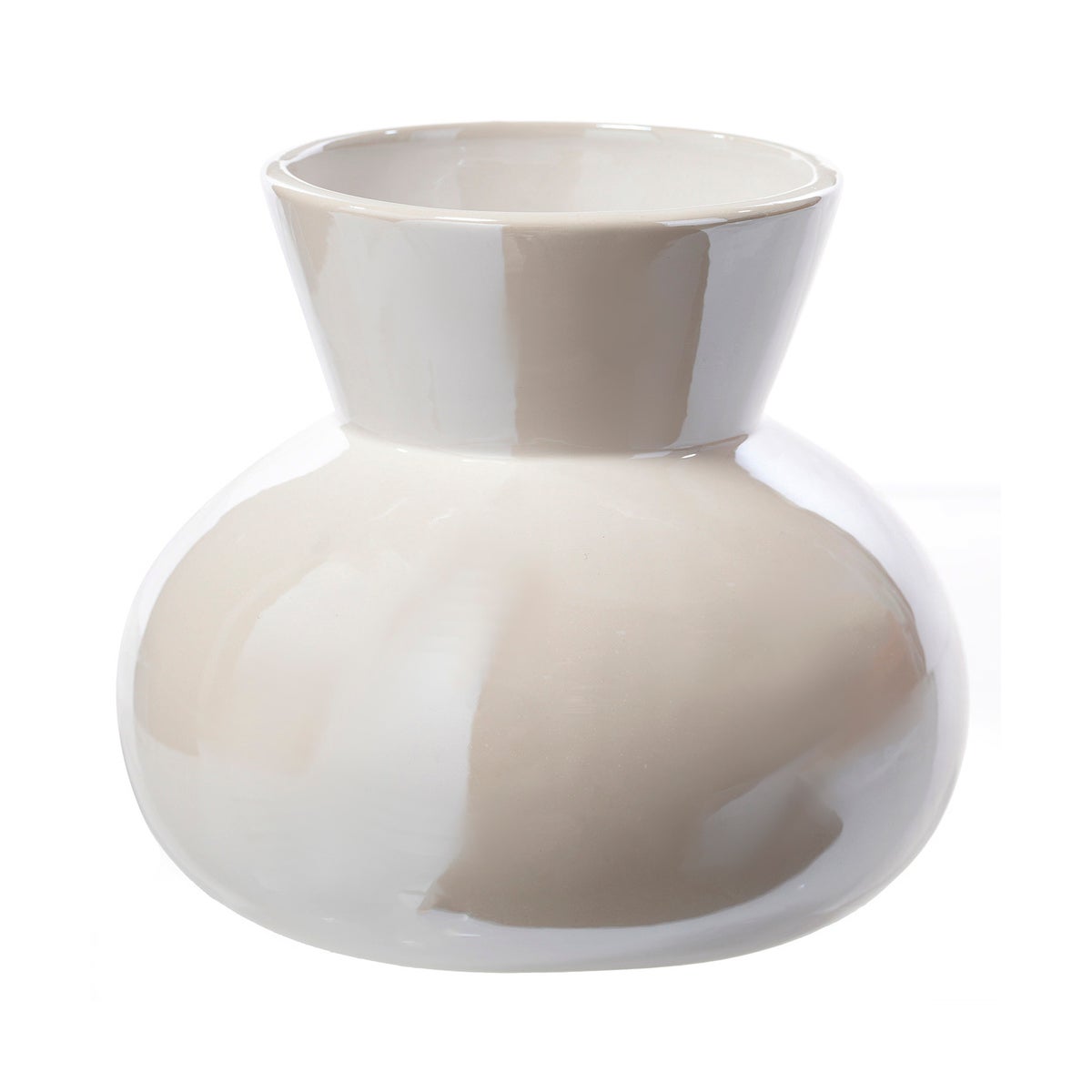 Cer Wht Vase