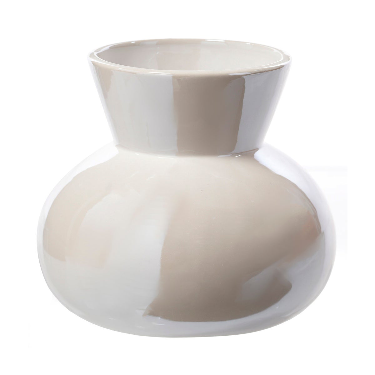 Cer Wht Vase