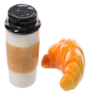 Cer Coffee/Croissant S/P S/2
