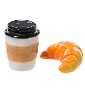 Cer Coffee/Croissant S/P S/2