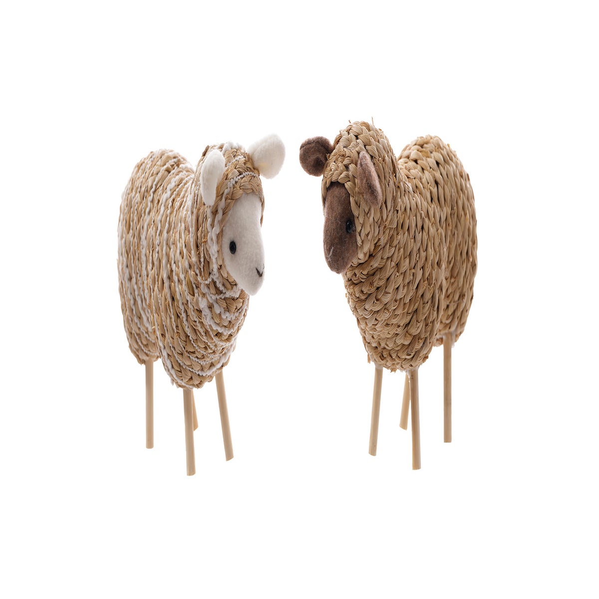 Jute Lamp Couple 2 Asst