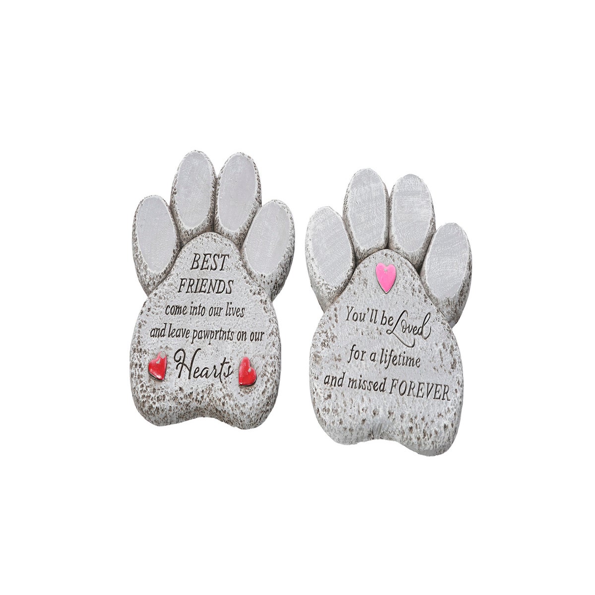 Cement Sentiment Paws 2 Asst