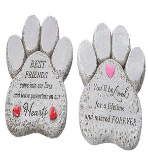 Cement Sentiment Paws 2 Asst