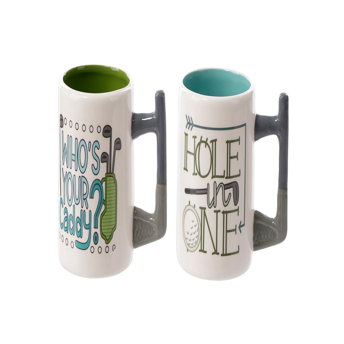 Cer Golf Mugs 2 Asst