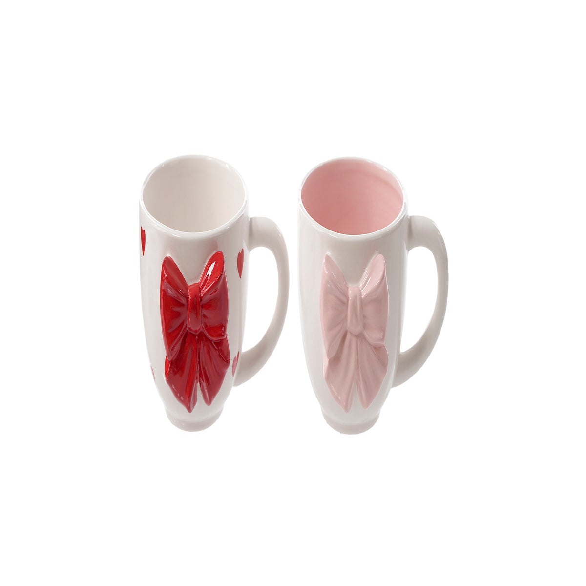 Cer Bow Tea Cups 2 Asst