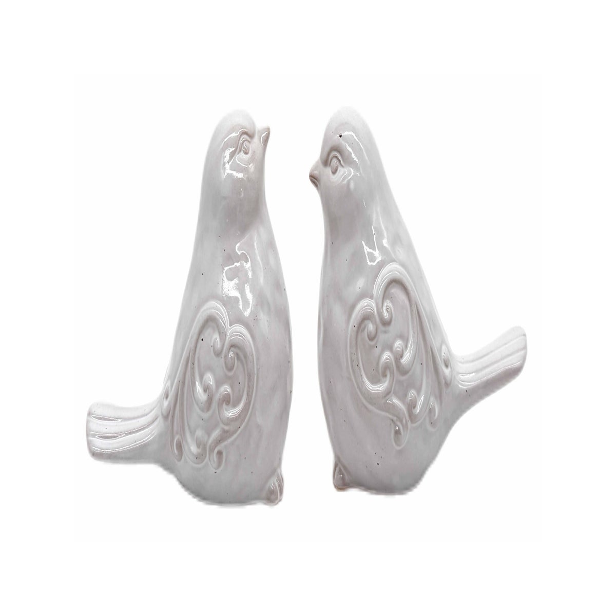 Cer Wht Bird Figure 2 Asst