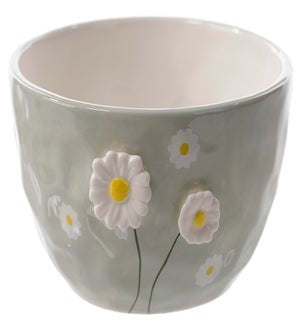 Cer Raised Flower Bowl
