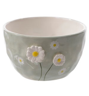 Cer Raised Flower Bowl