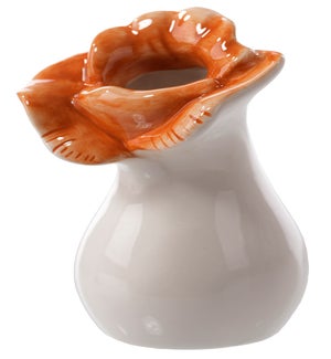 Cer Flower Petal Vase