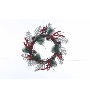 Flrl Frost Pine/Berry Wreath