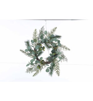 Flrl Green Pine/Euc Wreath