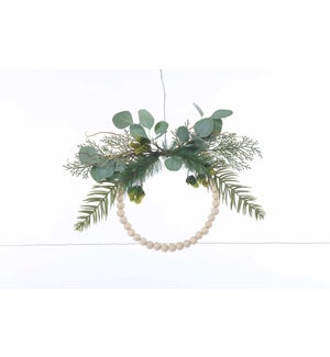 Flrl Green Pine/Euc Bead Ring