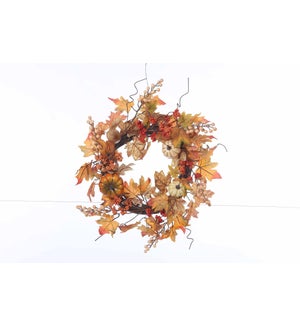 Flrl Dk Mix Fall Wreath