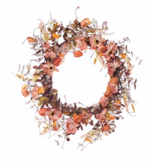 Floral Fall Lantern Wreath