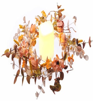 Floral Fall Lantern Candle Ring