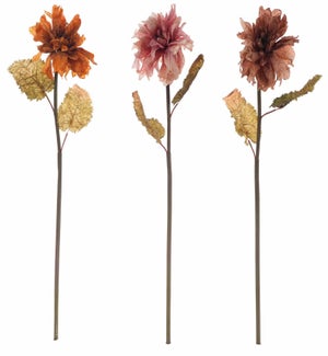 Floral Nat Peony Stems 3 Asst