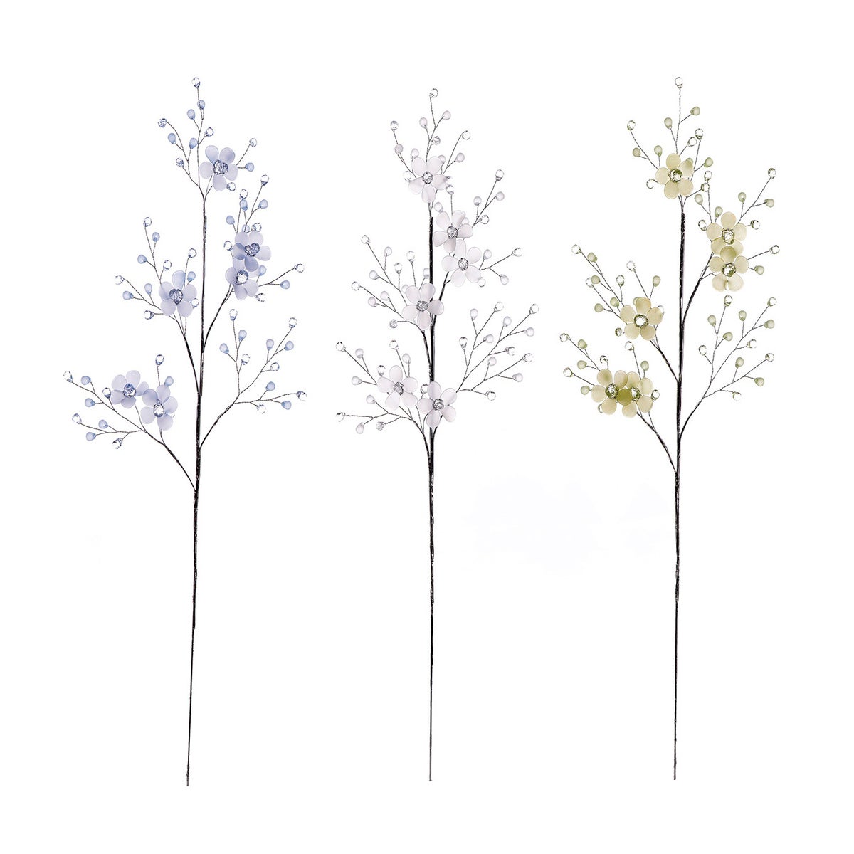 Acrylic Flower Pick 3 Asst