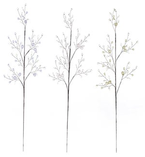 Acrylic Leaf/Ball Pick 3 Asst