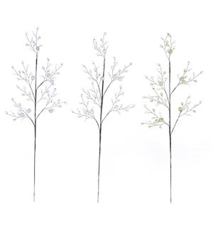 Acrylic Leaf/Ball Pick 3 Asst