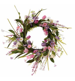 Floral Daisy/Tulip Wreath