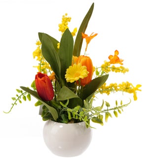 Floral Orange Tulip Pre-made