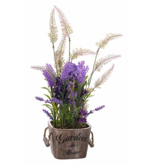 Floral Lavender/Flower Basket Pre-made