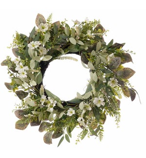 Floral White Flower Wreath