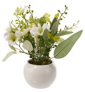 Floral White Flower Pre-made