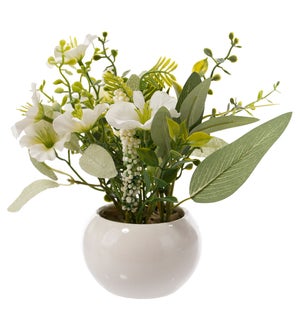 Floral White Flower Pre-made