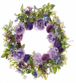 Floral Lav/Purple Wreath