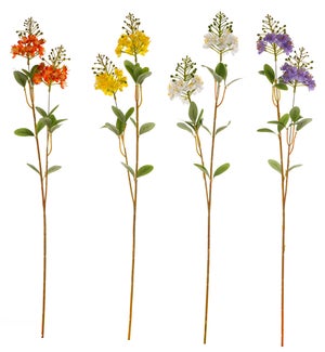 Floral Ball Flower Stems 4 Asst