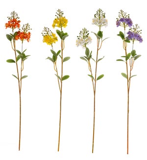 Floral Ball Flower Stems 4 Asst
