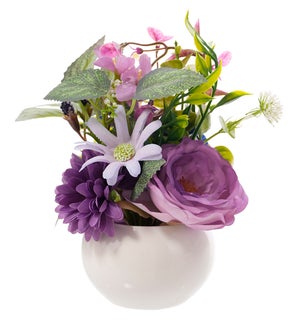 Floral Lav/Purple Premade