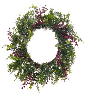 Floral Box Wood Berry Wreath