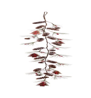 Fab. Tree Pinecone Rust Garland