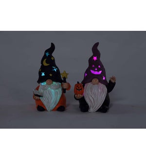 Large Resin Hall Glow Gnome 2 Asst