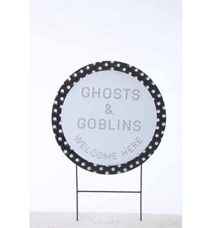 Metal Round Ghosts/Goblins Stake