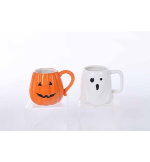 Ceramic Pump/Ghost Mug 2 Asst