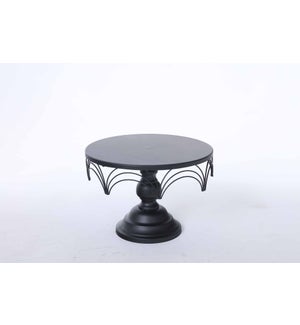 Metal Blk Spider Web Cake Stand