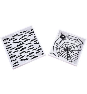 Wd Spooky Bat/Spider Tray S/2