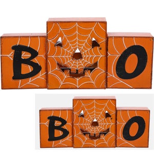 Mtl Boo 2-Sided Cutout Stand