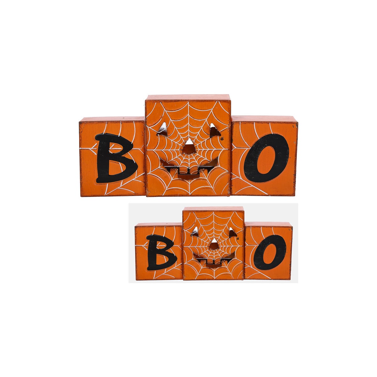 Mtl Boo 2-Sided Cutout Stand