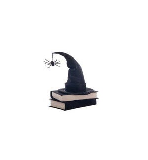 Fabric Witches Hat on Books