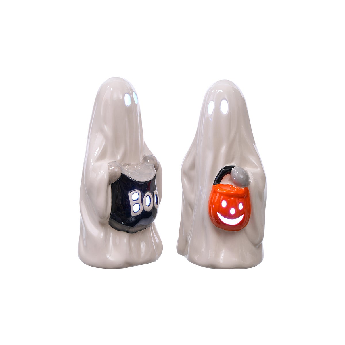 Cer Trick Or Treat Ghost Led 2 Asst