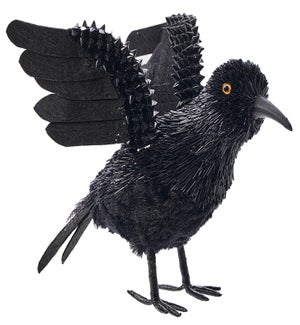 Blk Woodland Flying Crow