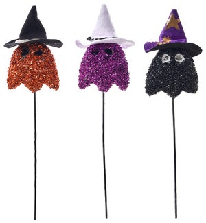 Beaded Ghost Picks 3 Asst