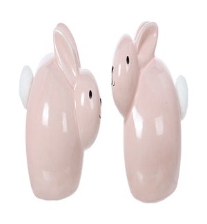 Lg Cer Pk Pom Bunny 2 Asst