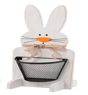 Sml Wd Standing Bunny w/ Basket